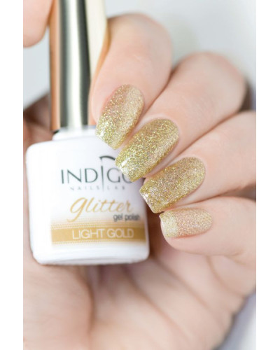 Light Gold Glitter Esmalte semipermanente 7ml