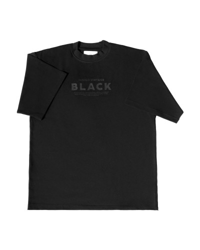 T-shirt Oversize Indigo Vintage Black L/LX