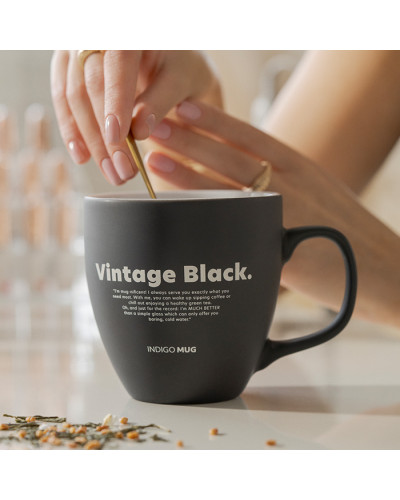 Taza Vintage Black